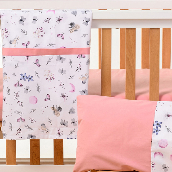 Σεντόνια Κούνιας (Σετ) Abo Flowers & Butterflies