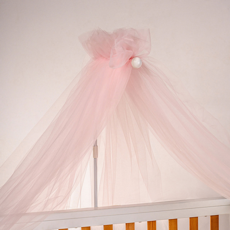 Κουνουπιέρα Κούνιας Με Σίδερο Abo Light Pink