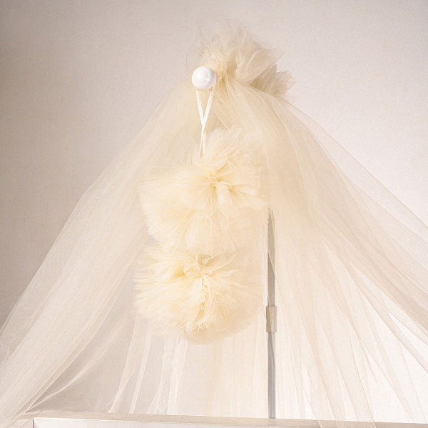 Διακοσμητικά Pom Pom Για Κουνουπιέρα Abo Beige