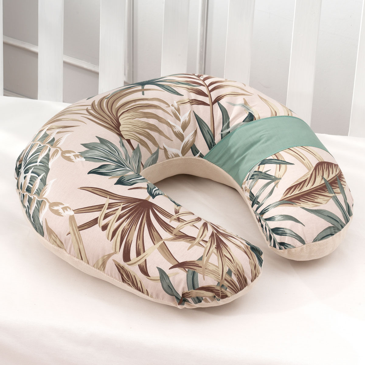 Μαξιλάρι Θηλασμού Abo Tropical Leaves Home Βρεφικά Μαξιλάρια Spitishop