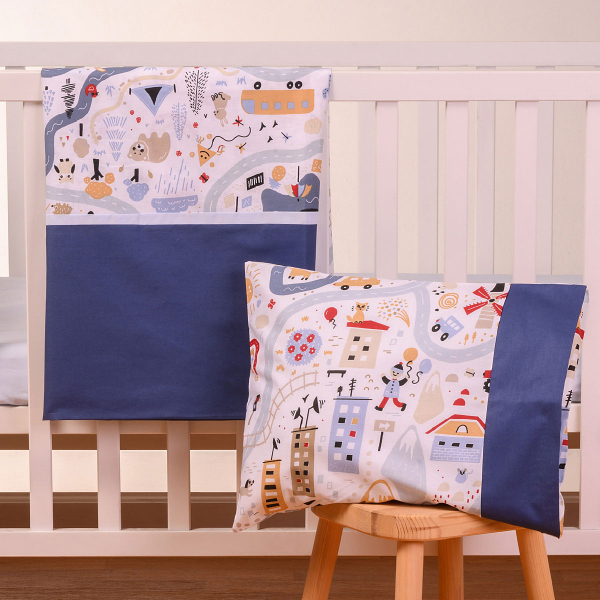 Σεντόνια Κούνιας (Σετ) Abo Boy On Adventure