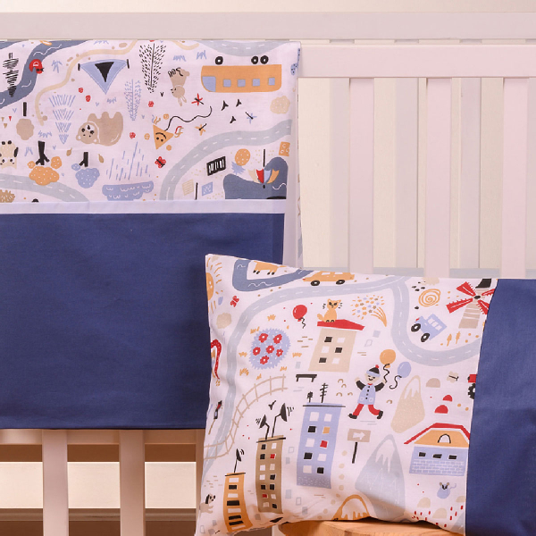 Σεντόνια Κούνιας (Σετ) Abo Boy On Adventure