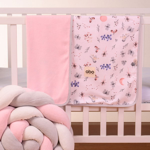 Κουβέρτα Αγκαλιάς (90x90) Abo Flowers & Butterflies