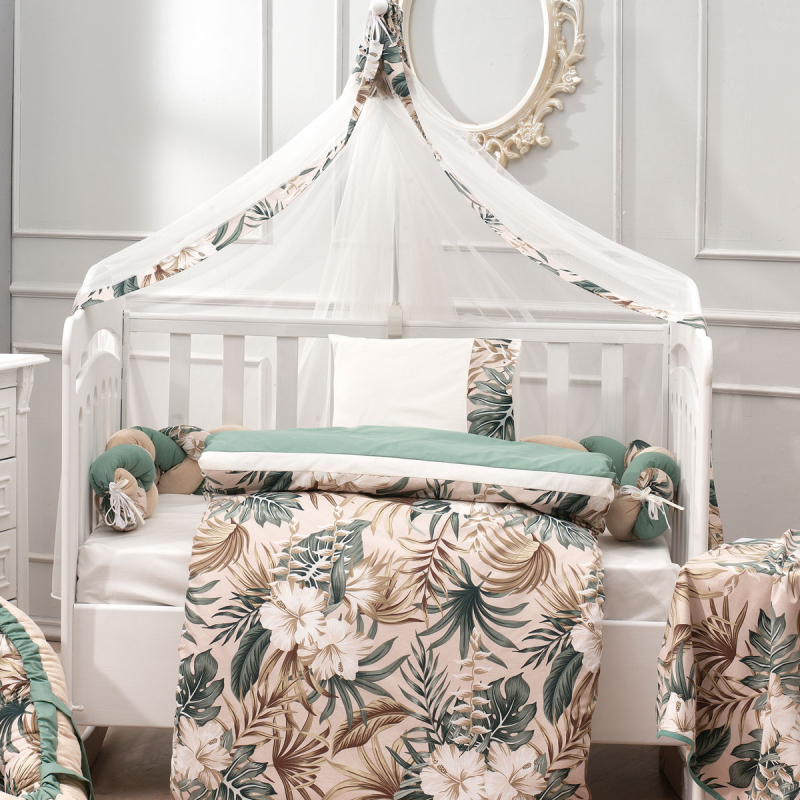 Σετ Κούνιας 3τμχ Abo Tropical Leaves