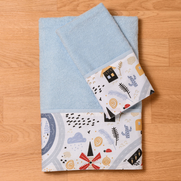 Παιδικές Πετσέτες (Σετ 2τμχ) Abo Boy On Adventure 350gsm