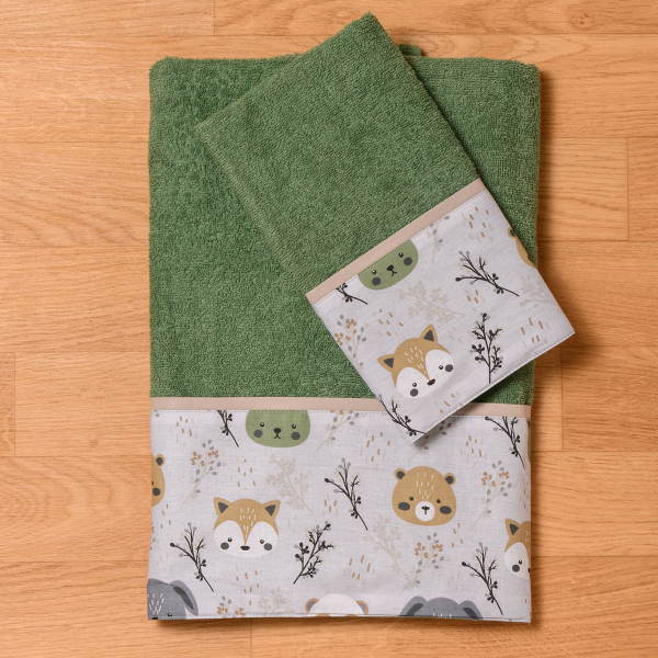 Παιδικές Πετσέτες (Σετ 2τμχ) Abo Forest 350gsm