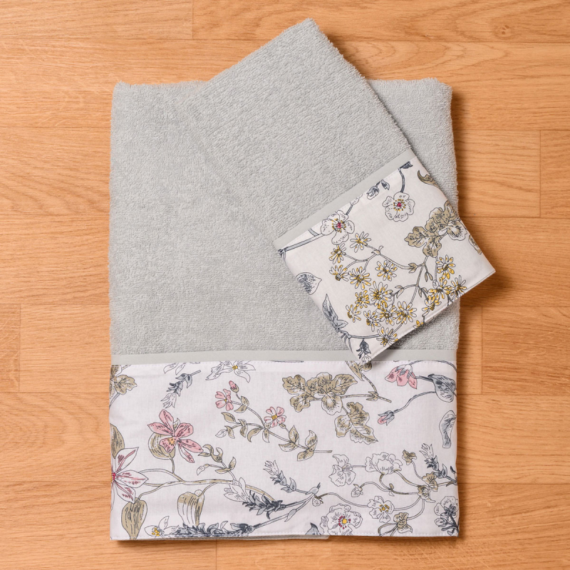 Παιδικές Πετσέτες (Σετ 2τμχ) Abo Flower Garden 350gsm