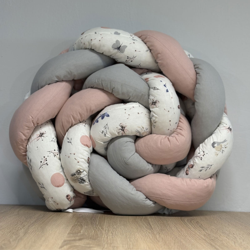 Πάντα Κούνιας - Πλεξούδα (220x20) Abo Flowers & Butterflies