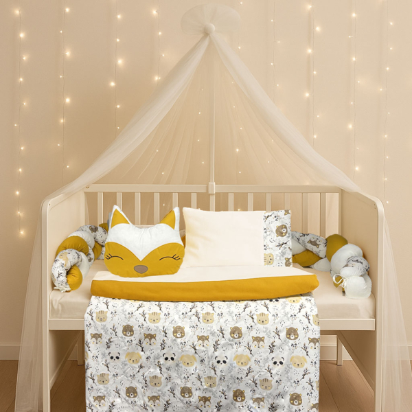 Σετ Κούνιας 9τμχ Abo Forest White