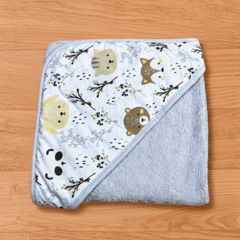 Βρεφική Κάπα (75x75) Abo Forest White