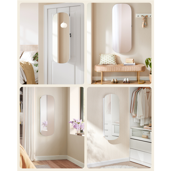 Καθρέφτης Τοίχου/Κοσμηματοθήκη (42x10x108) Songmics JJC026W01