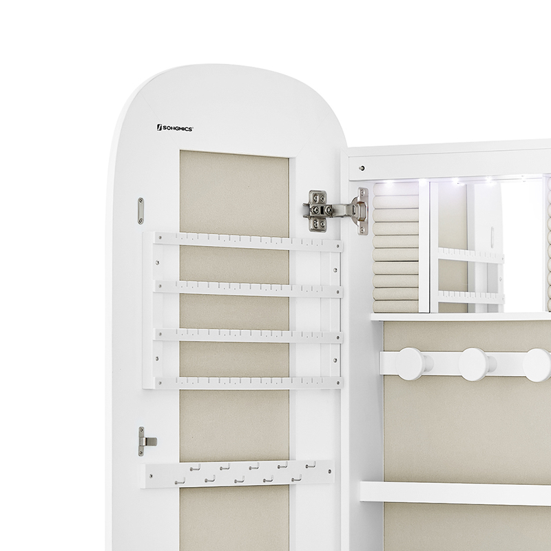 Καθρέφτης Τοίχου Κοσμηματοθήκη (42X10X108) Songmics Jjc026W01 Home Οργάνωση & Αποθήκευση Μπιζουτιέρες Κοσμηματοθήκες Spitishop