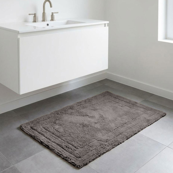 Πατάκι Μπάνιου (60x120) Ravelia Cadre D.Grey