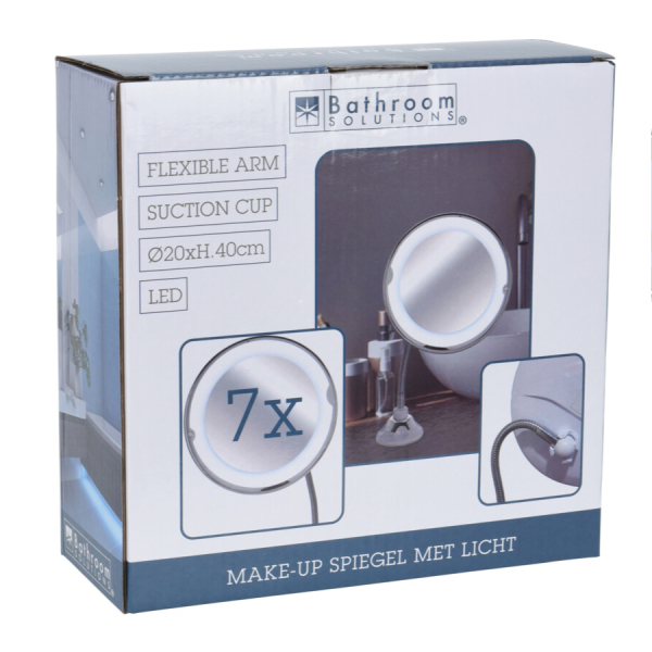 Επιτραπέζιος Καθρέφτης Με Led (20.2x8.5x20.2) K-M 170484310