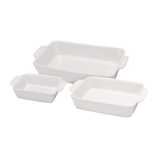 Πυρίμαχα Σκεύη Ορθογώνια (Σετ 3τμχ) K-M 433200050