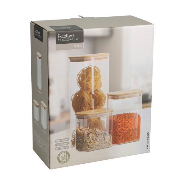 Δοχεία Αποθήκευσης (Σετ 3τμχ) K-M CD4000290