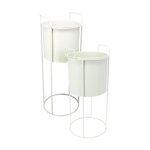 Κασπώ Με Βάση (Σετ 2τμχ) K-M White FZ1002280