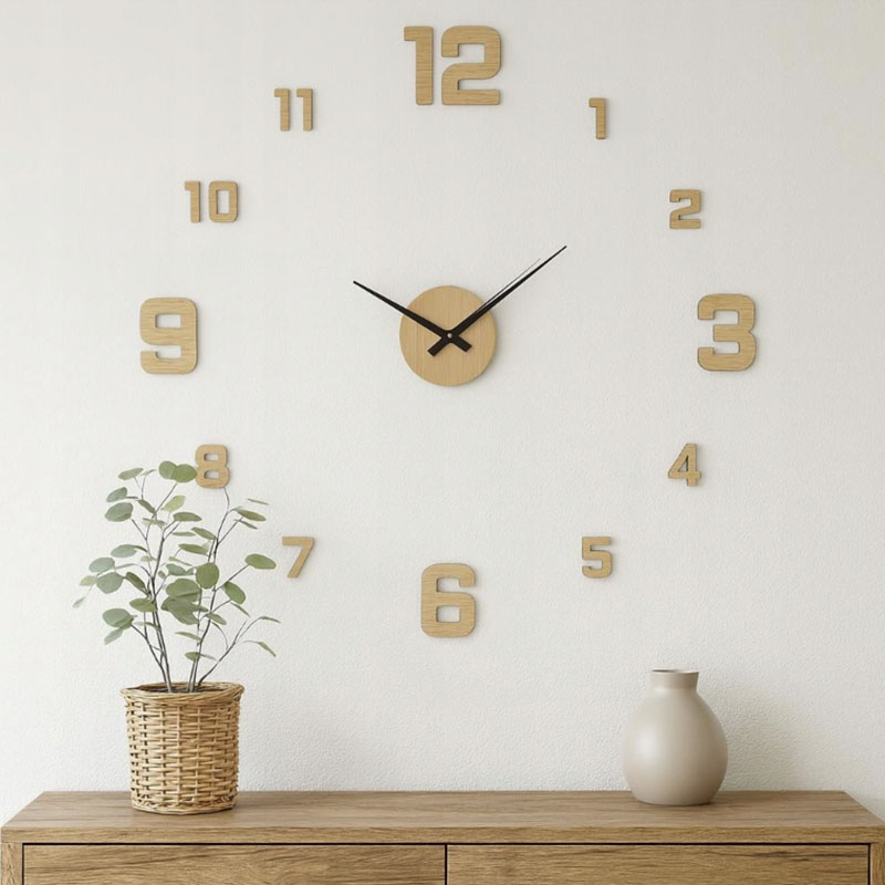 Ρολόι Τοίχου Αυτοκόλλητο K-M KL9000010