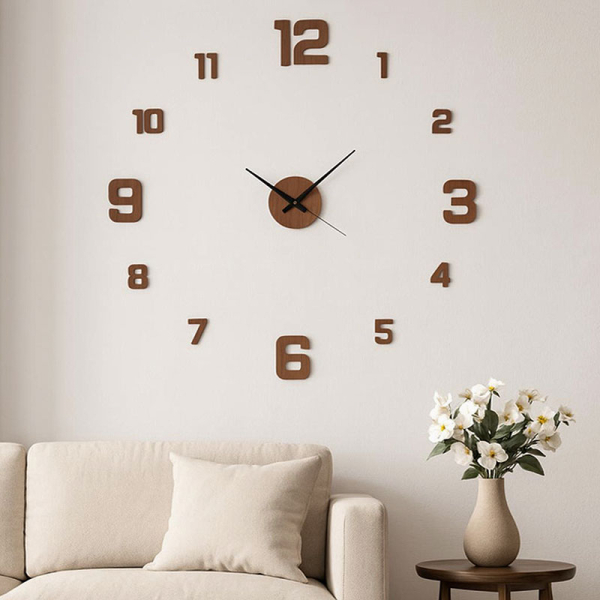 Ρολόι Τοίχου Αυτοκόλλητο K-M KL9000020