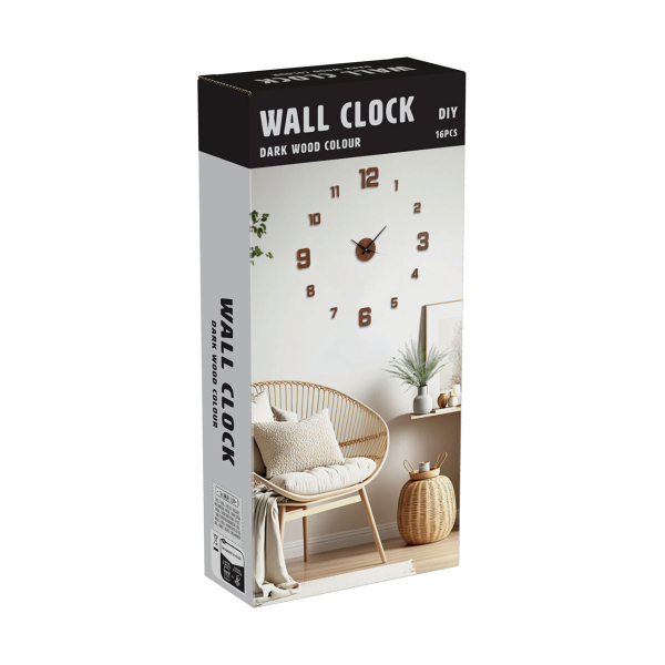 Ρολόι Τοίχου Αυτοκόλλητο K-M KL9000020