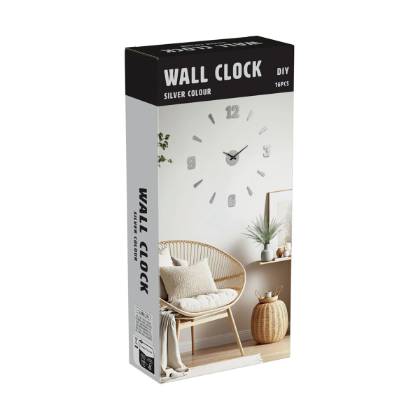 Ρολόι Τοίχου Αυτοκόλλητο K-M KL9000030