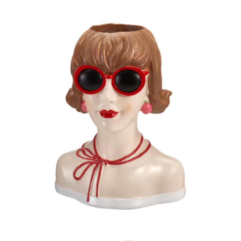 Διακοσμητικό Βάζο (14x9.5x19.5) K-M Red Sunglasses NB1250770
