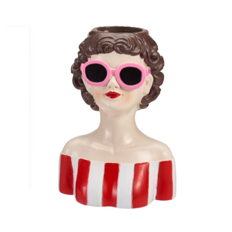 Διακοσμητικό Βάζο (14x9.5x19.5) K-M Pink Sunglasses NB1250770