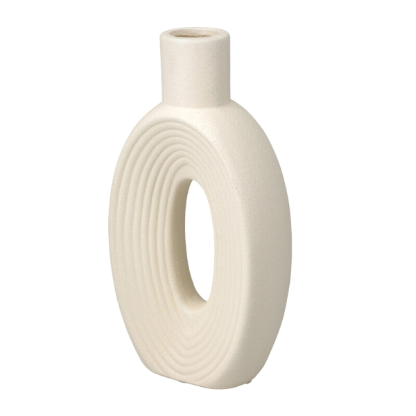 Διακοσμητικό Βάζο (13.5x6x26) K-M Ecru 095903120