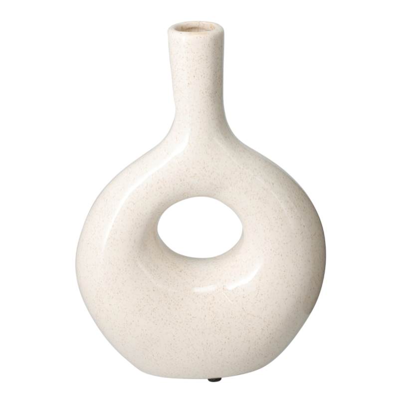 Διακοσμητικό Βάζο (17.5x8.5x26) K-M Ecru 095903130