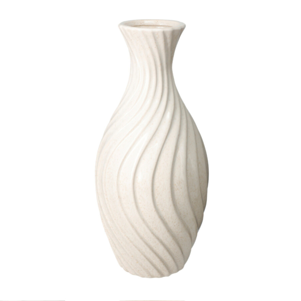 Διακοσμητικό Βάζο (Φ15.5x33) K-M Ecru 095903140