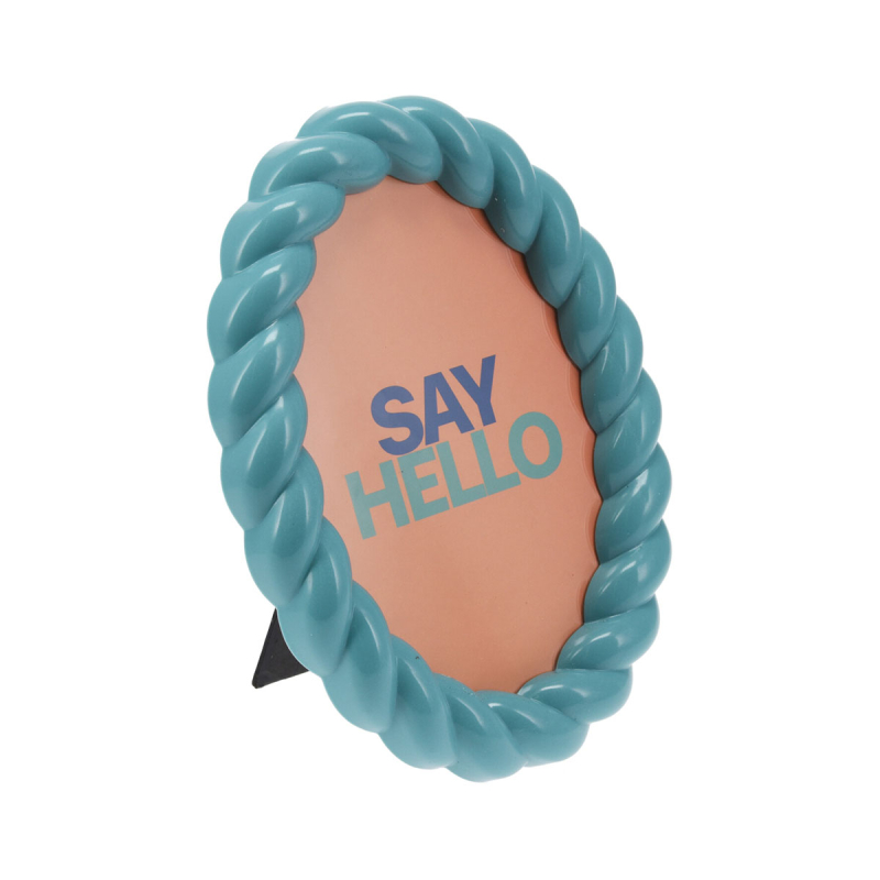 Κορνίζα (10x15) K-M Oval Light Blue HZ5000100