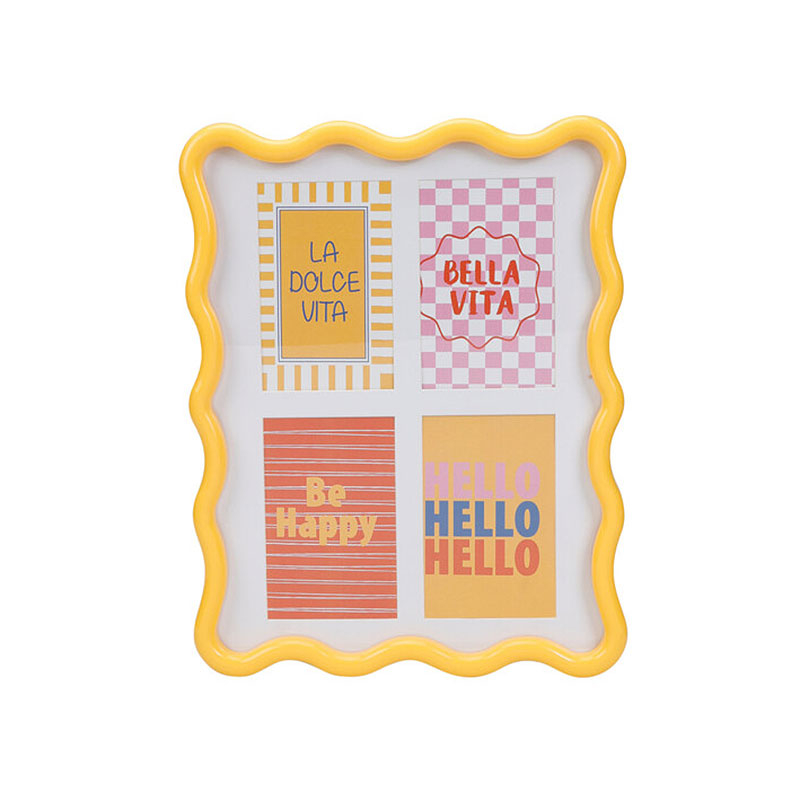 Κορνίζα 4 Θέσεων (30x1.8x38) K-M Wavy Yellow HZ5000190