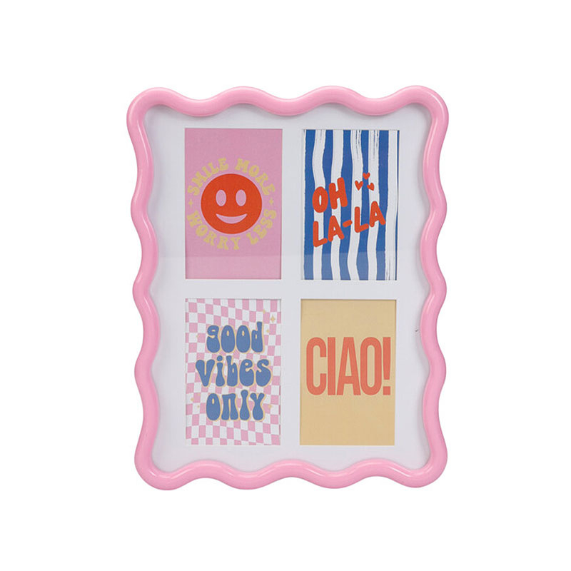 Κορνίζα 4 Θέσεων (30x1.8x38) K-M Wavy Pink HZ5000190