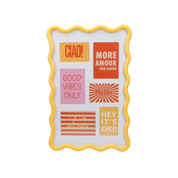 Κορνίζα 6 Θέσεων (40x1.8x60) K-M Wavy Yellow HZ5000200