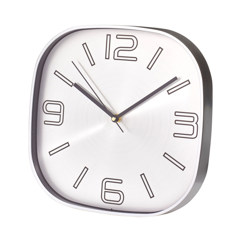 Ρολόι Τοίχου (28x4x28) K-M Gunmetal 837362610