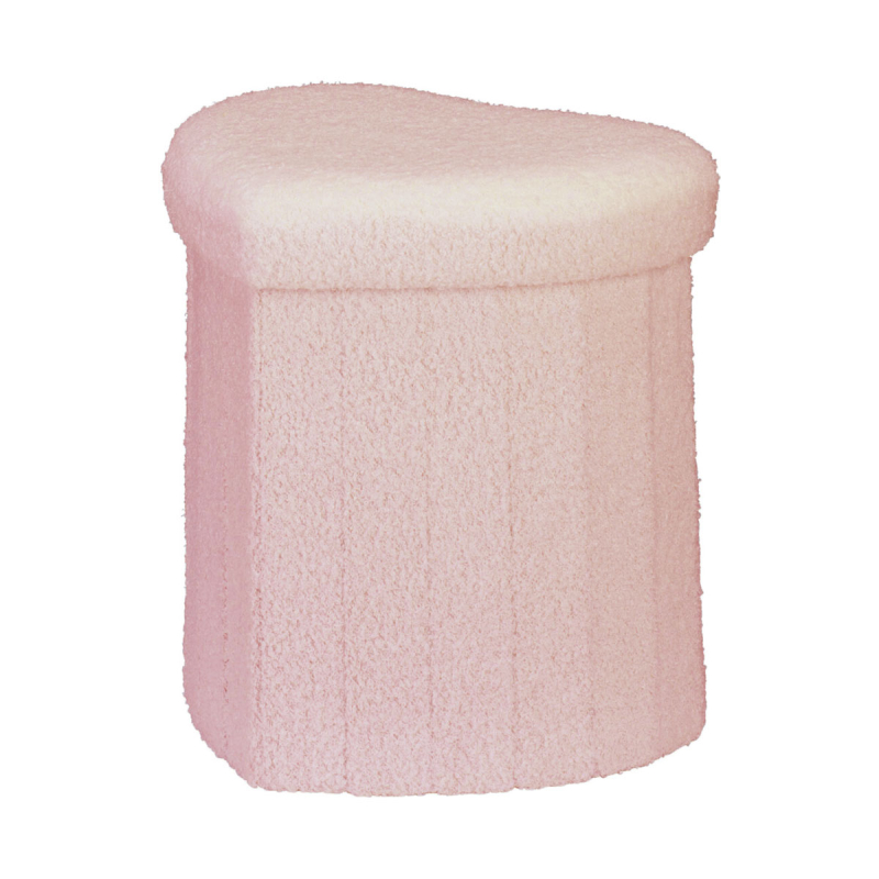 Σκαμπό Με Αποθηκευτικό Χώρο (34x28x35) K-M Hearts Pink NBD300130