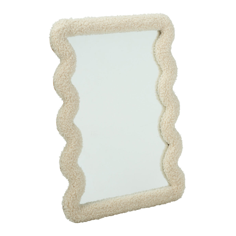 Διακοσμητικός Καθρέφτης Τοίχου (30x40) K-M Teddy Ecru HZ1993370