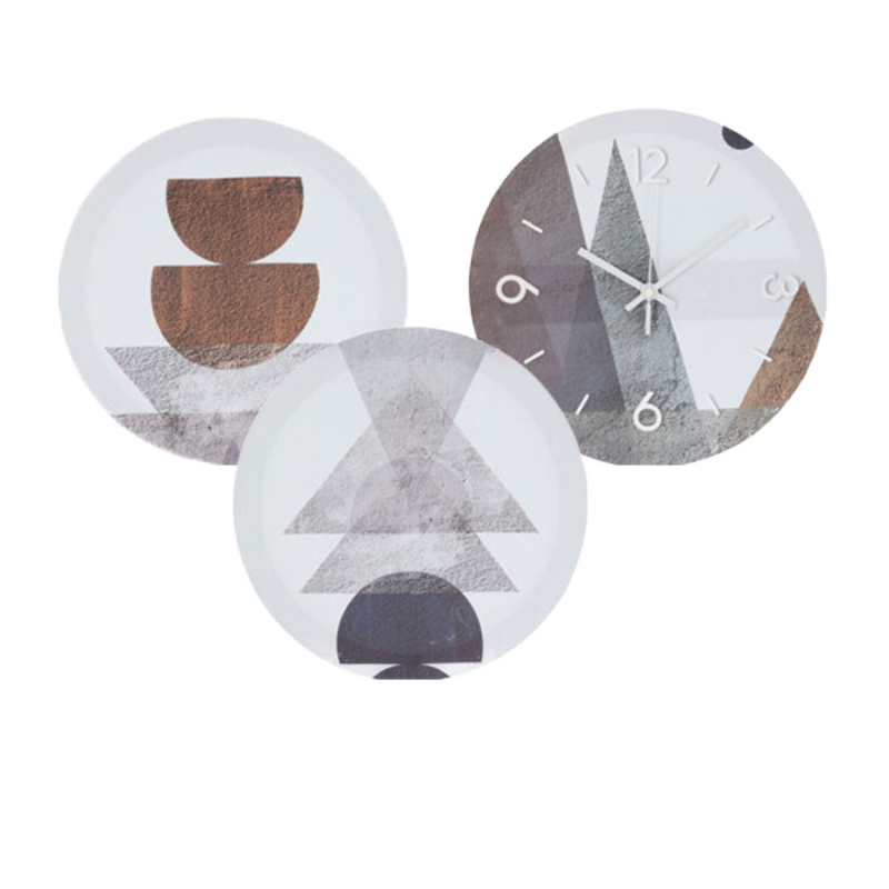 Ρολόι Τοίχου Με Πίνακες (Σετ 3τμχ) K-M Shapes DD1000510