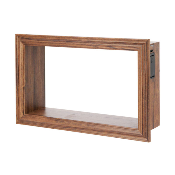 Ράφι Τοίχου Με Φως (40x10x25) K-M Dark Wood DD1001250