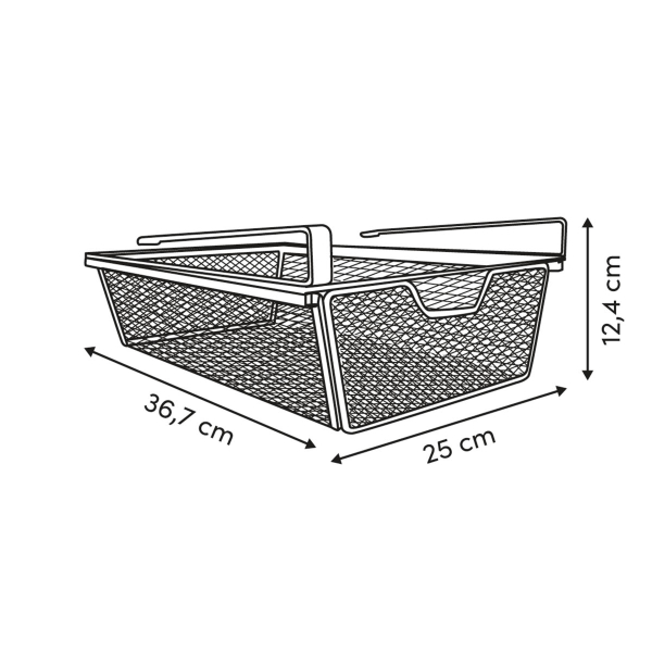Κρεμαστό Καλάθι Αποθήκευσης Για Ράφι (25x36.7x12.4) F-V Spacy 212740