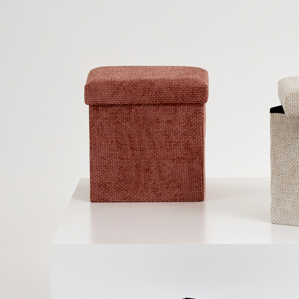 Σκαμπό Με Αποθηκευτικό Χώρο (31x31x31) F-V Velvy Mocha 212743A