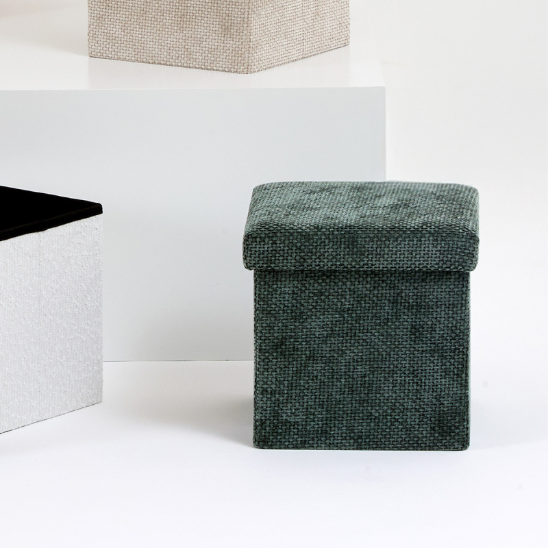 Σκαμπό Με Αποθηκευτικό Χώρο (31x31x31) F-V Velvy Laurel 212743B