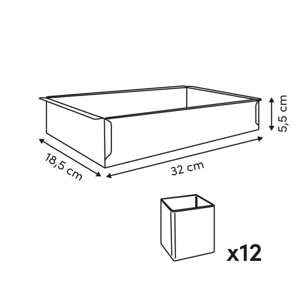 Φόρμα Κέικ & 12 Τσέρκια Για Αριθμούς (18.5x32x5.5) F-V 209696