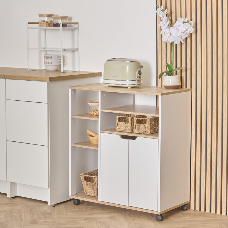 Τρόλεϊ/Ραφιέρα 6 Θέσεων Με Ντουλάπι (76x39.5x85) F-V Eat Up 212817