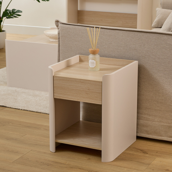 Κομοδίνο Με Συρτάρι & Ράφι (40x40x50) F-V Roundy 212822