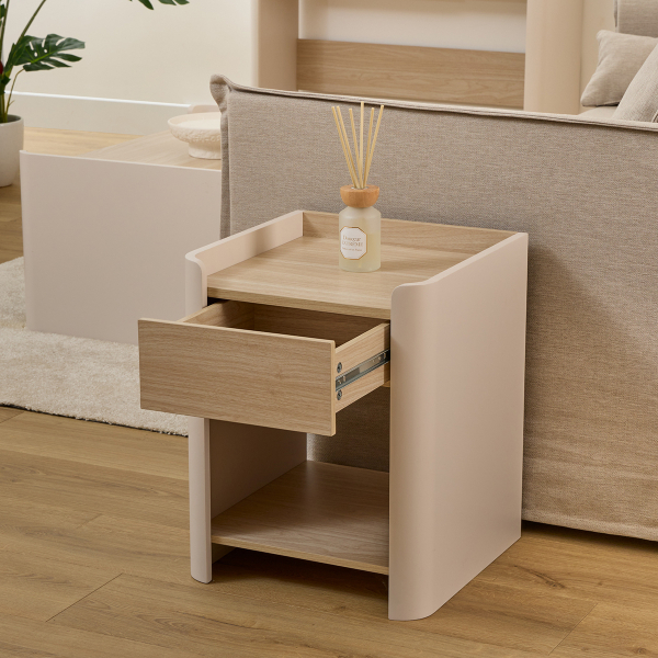 Κομοδίνο Με Συρτάρι & Ράφι (40x40x50) F-V Roundy 212822