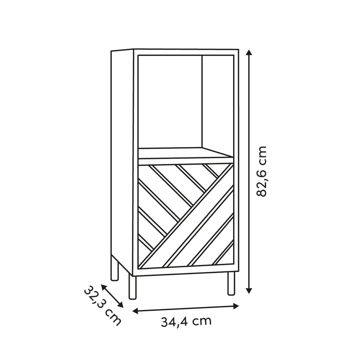 Βοηθητικό Τραπεζάκι (34 4X32 3X82 6) F-V Mix&Apos N&Apos Match 212828 Home Έπιπλα Σαλονιού Τραπεζάκια & Βοηθητικά Spitishop