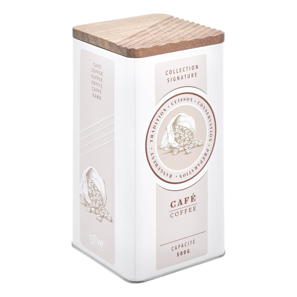 Δοχείο Για Καφέ 500gr Με Αεροστεγές Κλείσιμο (11x11x19.5) F-V Signature 213467