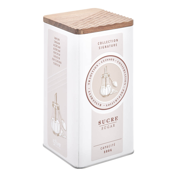 Δοχείο Για Ζάχαρη 500gr Με Αεροστεγές Κλείσιμο (7.5x13x20) F-V Signature 213469