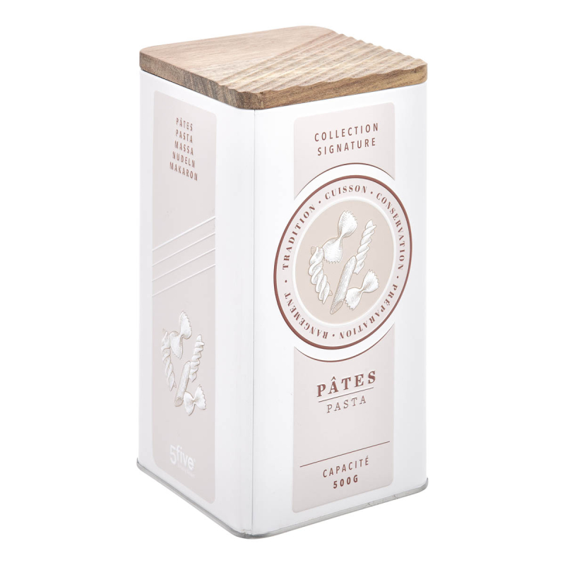 Δοχείο Για Ζυμαρικά 500gr Με Αεροστεγές Κλείσιμο (11x11x19.5) F-V Signature 213470